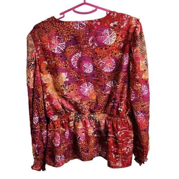 A Love Story Pomono Sunburst Puff Sleeve NWT Top Size Large - Picture 8 of 8